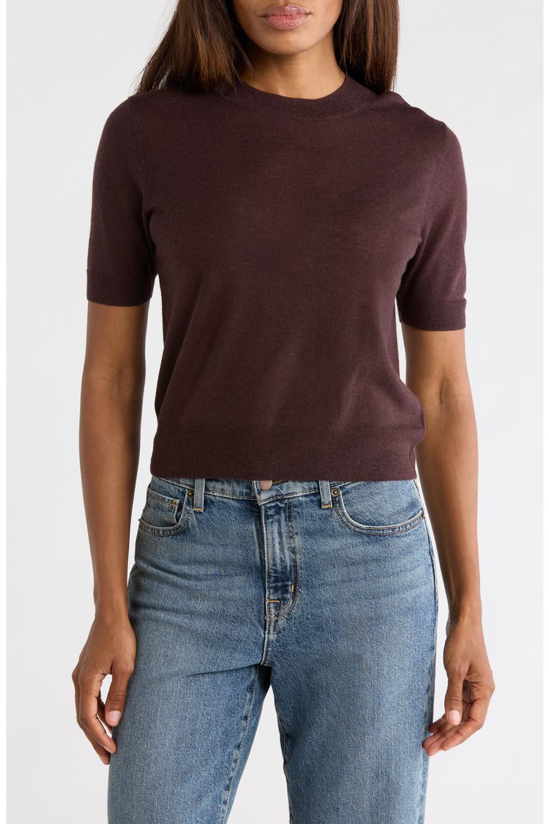 Crewneck Wool Sweater, Main, color, GANACHE