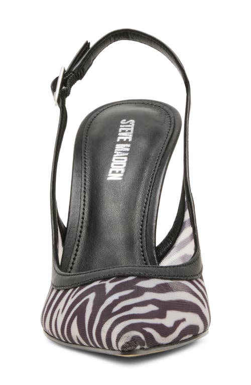 Steve Madden Blare Slingback Pointed Toe Pump In Black