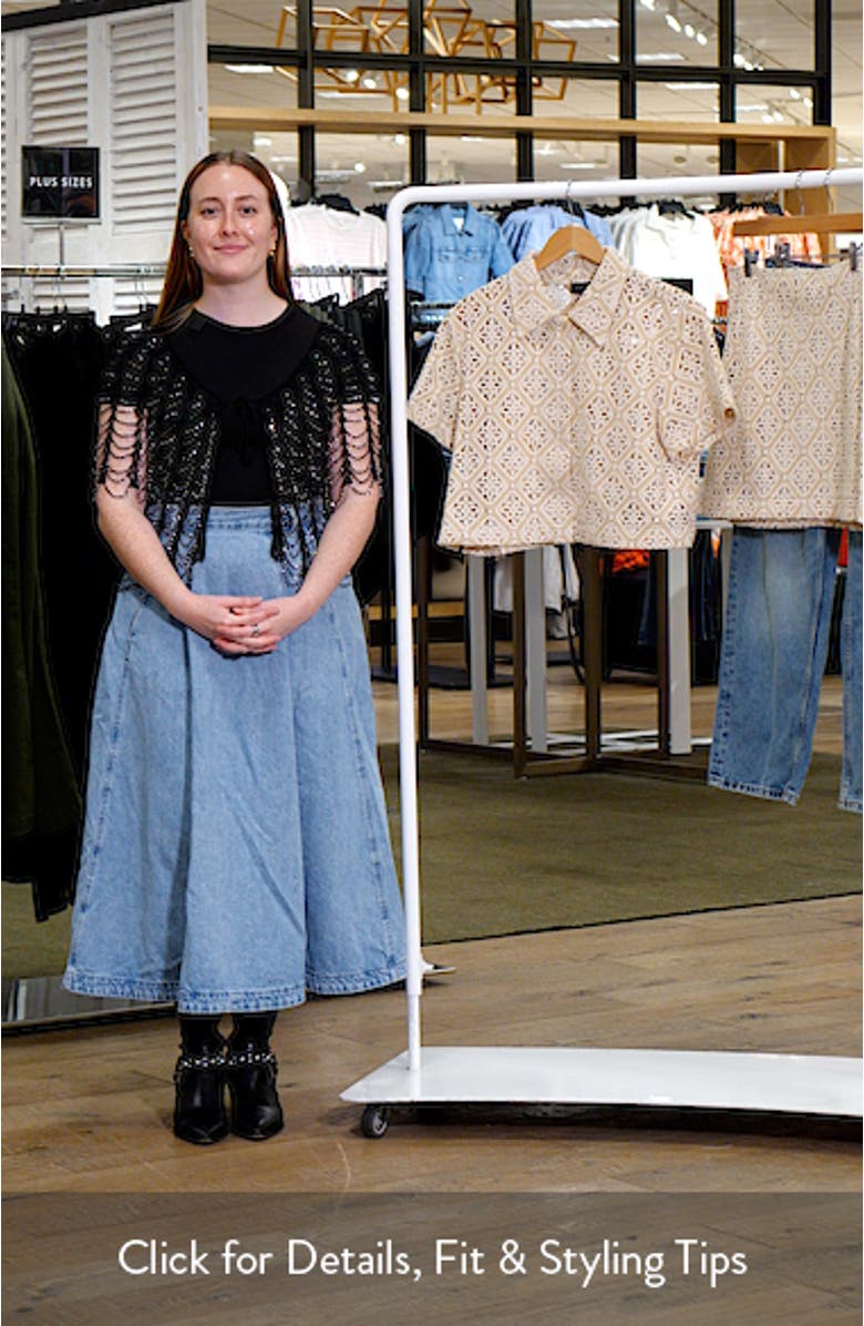 Open Stitch Crop Shirt, sales video thumbnail