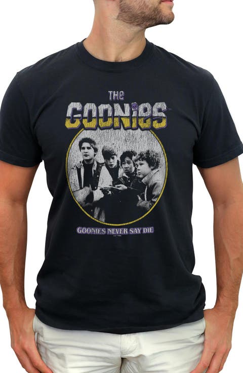 Men's The Goonies Never Say Die Distressed  Graphic T-Shirt