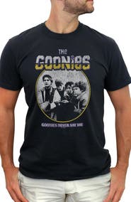 The Goonies Men's The Goonies Never Say Die Distressed Graphic T-Shirt
