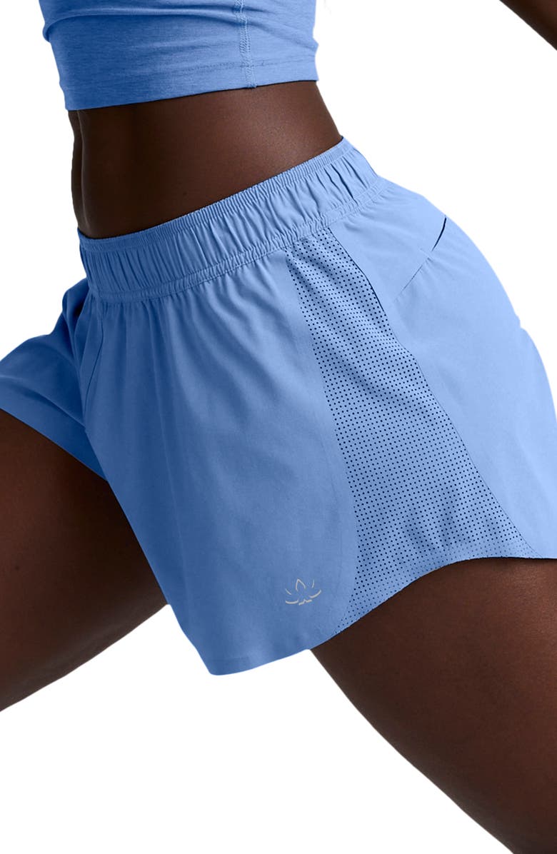 Beyond Yoga Solemate Run Shorts, Alternate, color, Wild Flower Blue