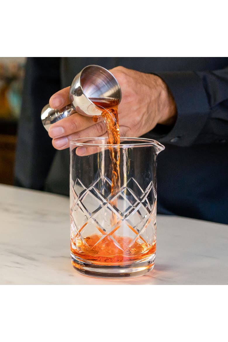 Cocktail Mixing Glass, Diamond Style, Alternate, color, Glass