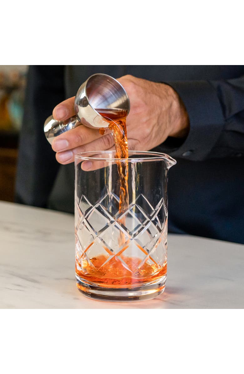 A Bar Above Cocktail Mixing Glass, Diamond Style, Alternate, color, Glass