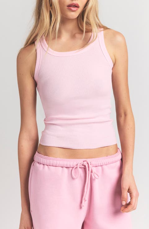 Stretch Cotton Rib Scoop Tank (Regular & Plus)