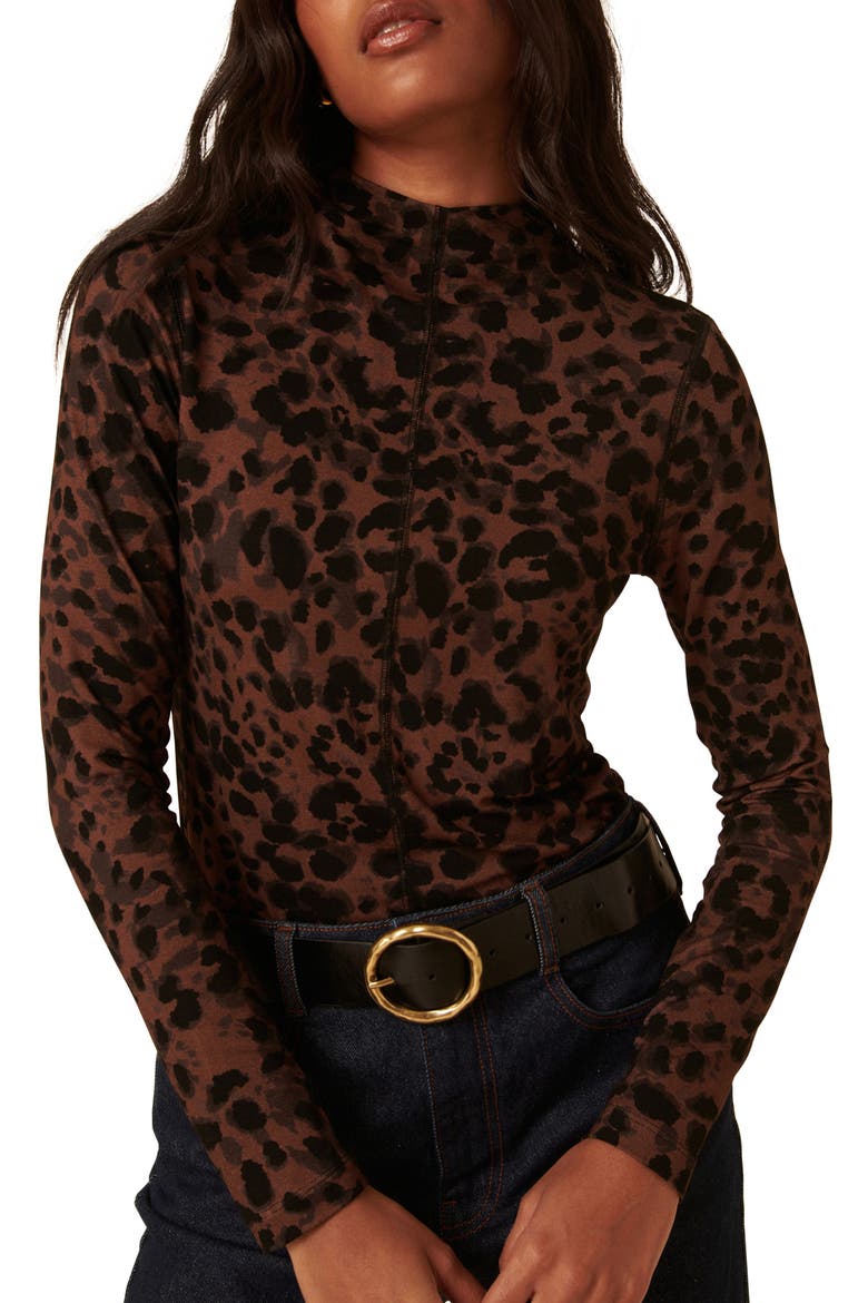 Mock Neck Top, Main, color, MULTI
