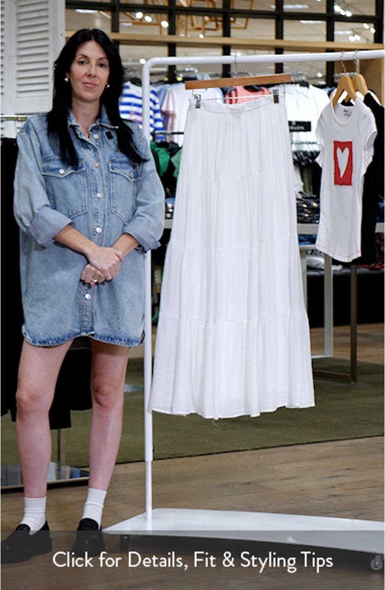 Mya Tiered Maxi Skirt, sales video thumbnail