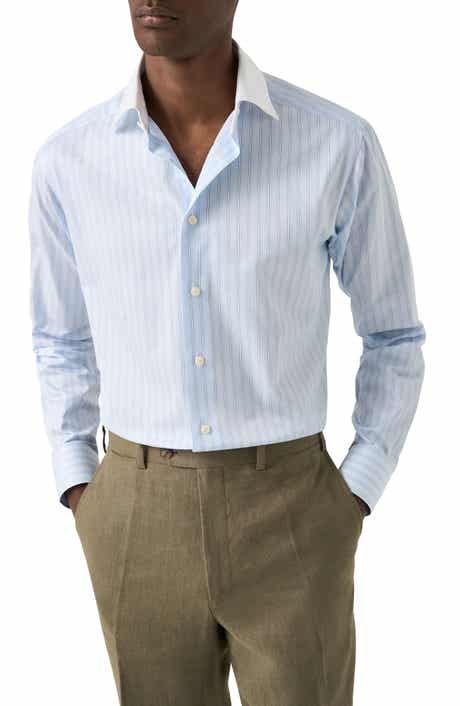 Slim Fit Stripe Dress Shirt