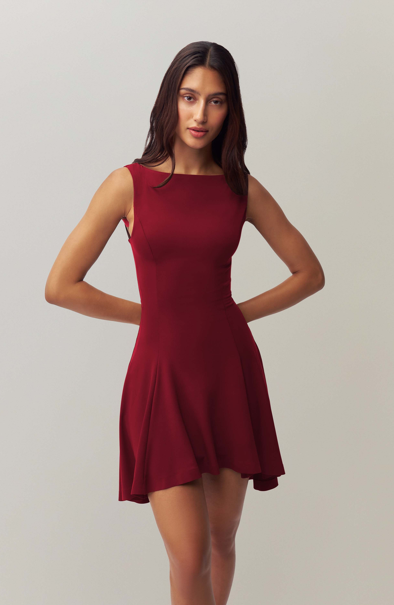 Guizio Daye Mini Dress, Main, color, Bordeaux