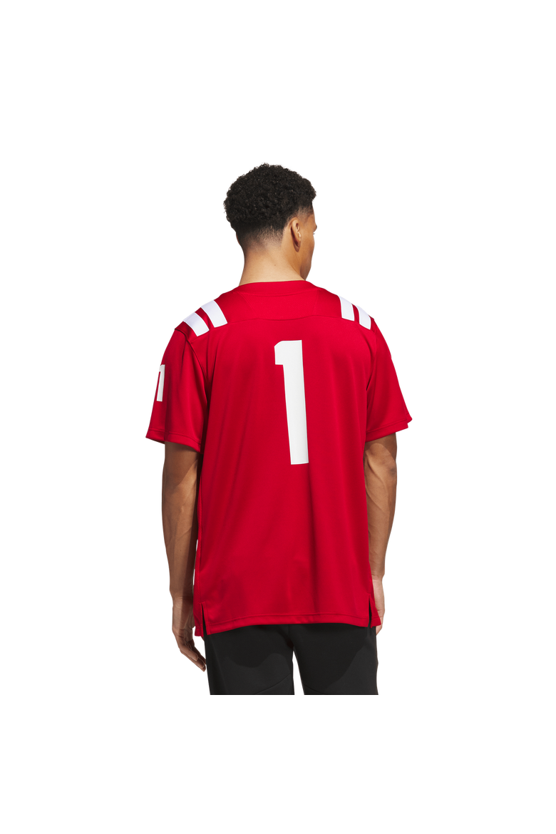 Men's adidas #1 Scarlet Nebraska Huskers Home Premier Jersey, Alternate, color, Scarlet