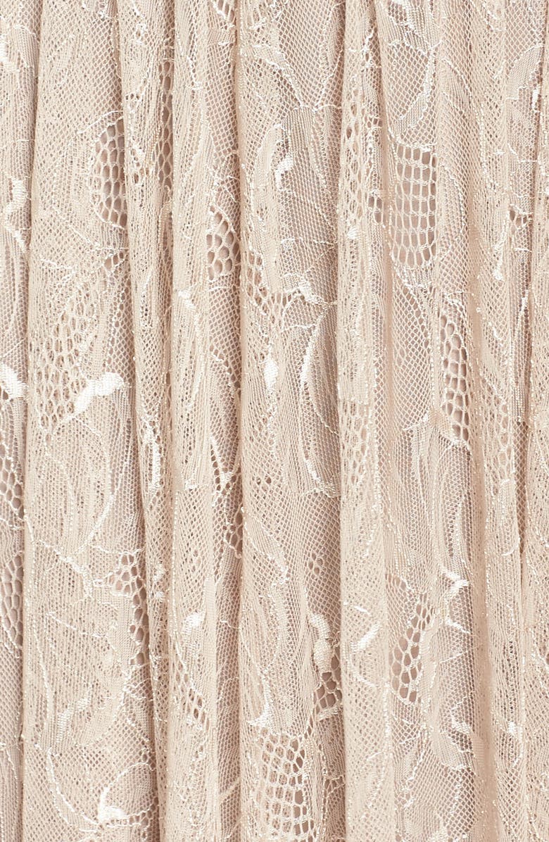 Vera Wang Lace Fit & Flare Gown, Alternate, color, 