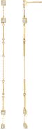 Bony Levy 18K Gold Monaco Diamond Linear Drop Earrings (Online Trunk Show)