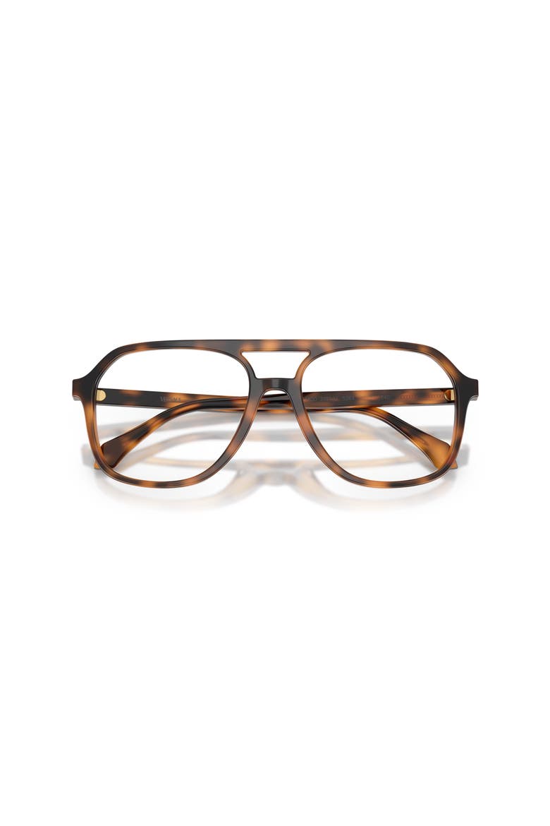 55mm Square optical glasses, Alternate, color, Brown
