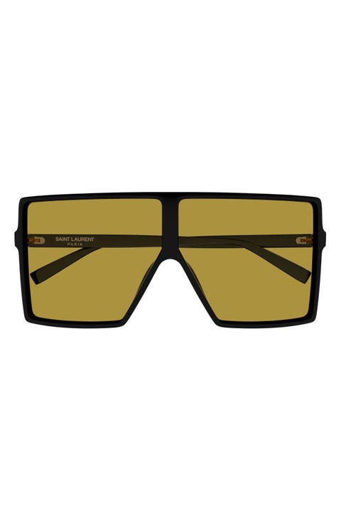 68mm Oversize Flat Top Sunglasses