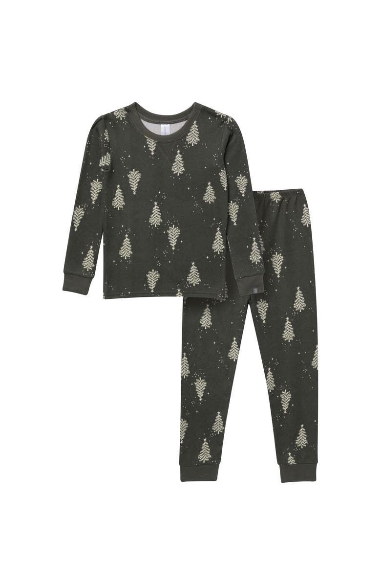 Modern Moments<sup>™</sup> by Gerber Hacci Sung Fit Footless Pajama Set, Main, color, Christmas Tree