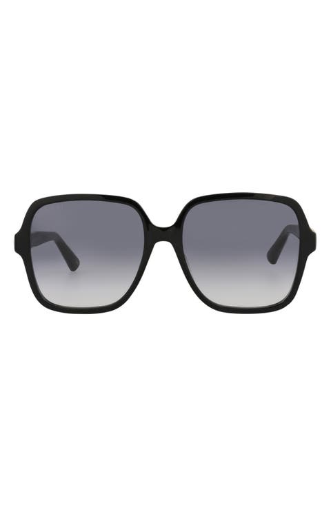 58mm Square Sunglasses