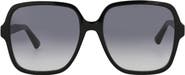 Gucci 58mm Square Sunglasses