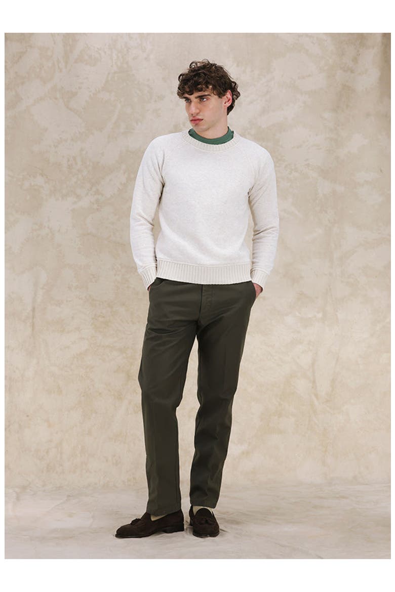Mayfair Cotton Sweatshirt, Alternate, color, Cream