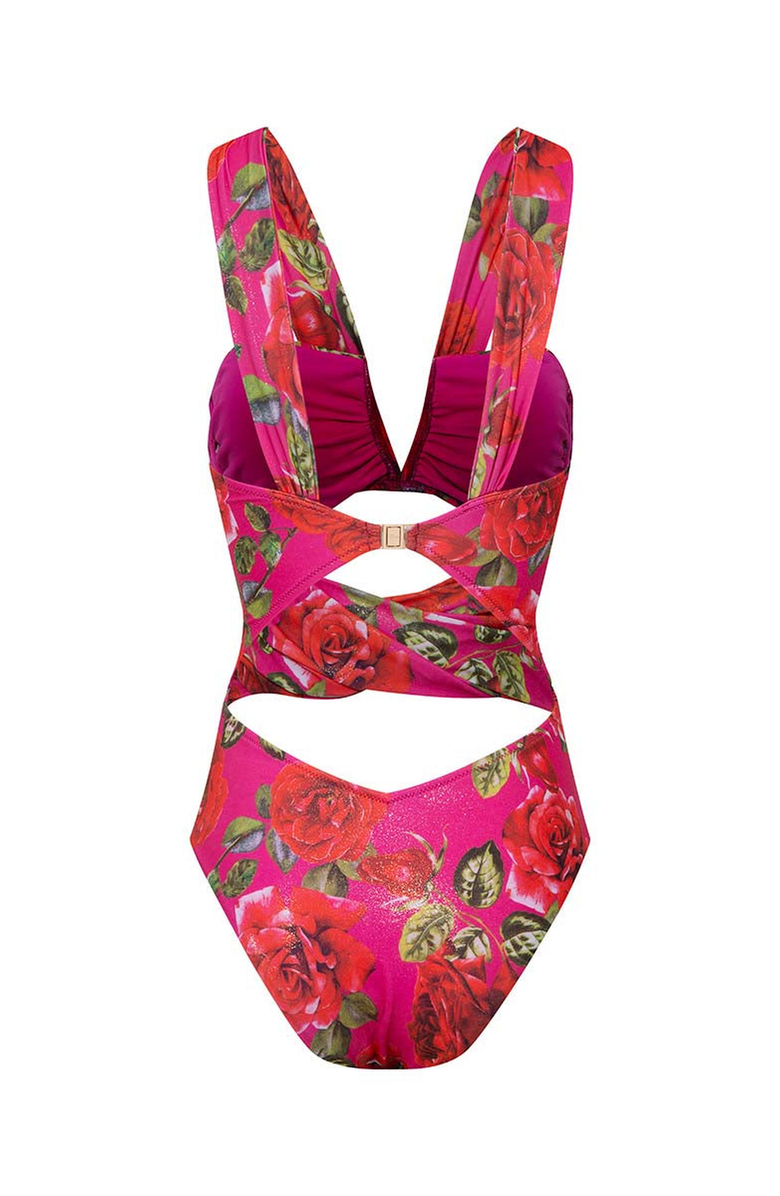Luna B BELLA SWIMSUIT, Alternate, color, Printed Fuchsia