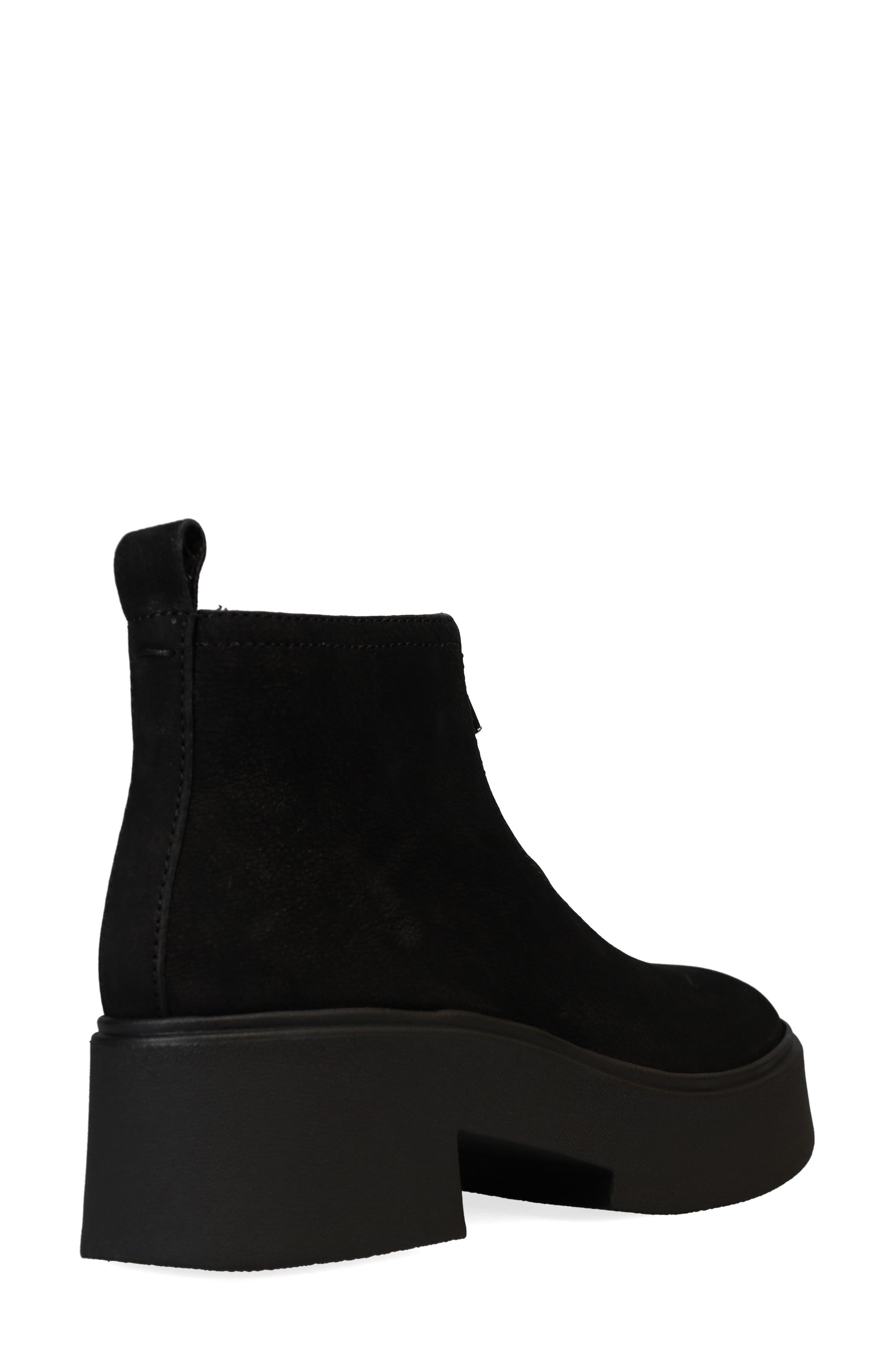 Eileen Fisher Orion Zip Platform Bootie, Alternate, color, Black