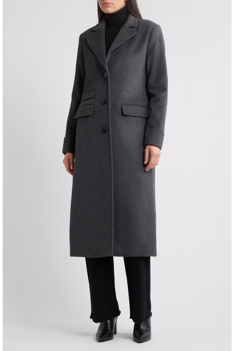 Wool Blend Coat, Main, color, GREY