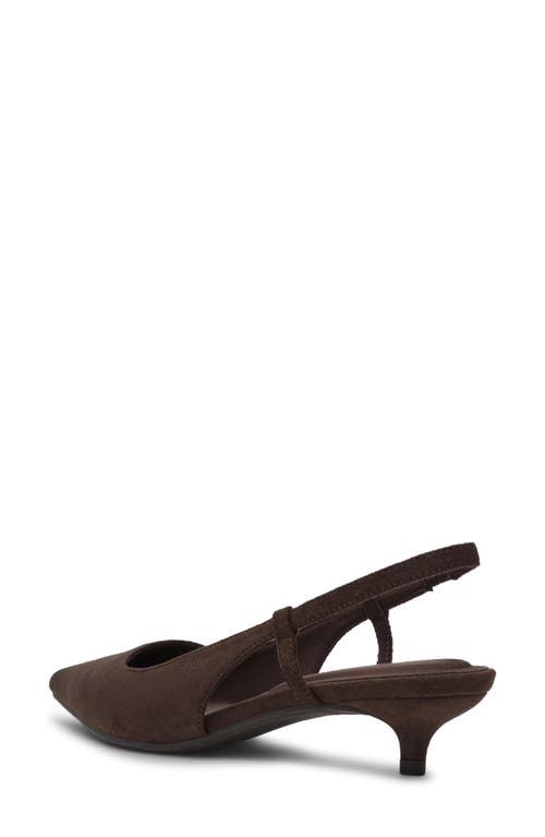 Anne Klein Shorty Slingback Pump In Brown