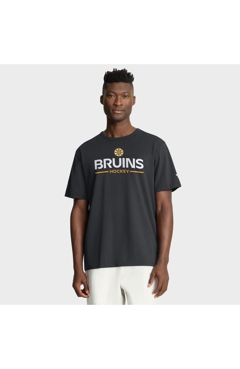 FANATICS Men's Fanatics Black Boston Bruins Authentic Pro Primary T-Shirt, Main, color, Black