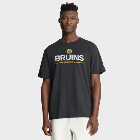 Men's Fanatics Black Boston Bruins Authentic Pro Primary T-Shirt