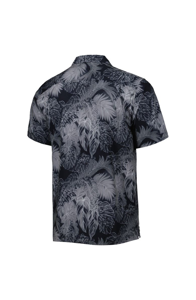 Tommy Bahama Men's Tommy Bahama Black Miami Dolphins Coast Luminescent Fronds Camp IslandZone Button-Up Shirt, Alternate, color,