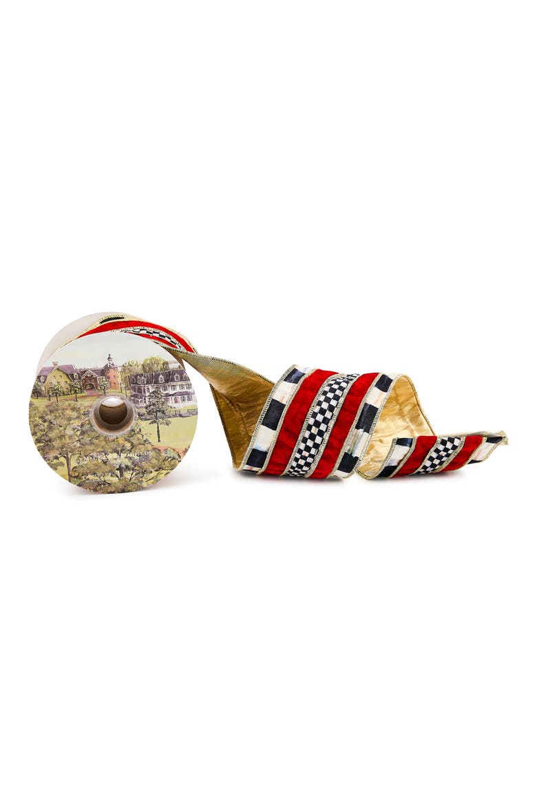 Courtly Regal Ribbon, Main, color, RED