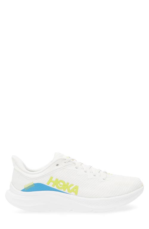 Hoka Solimar Running Shoe In Blanc De Blanc/diva Blue
