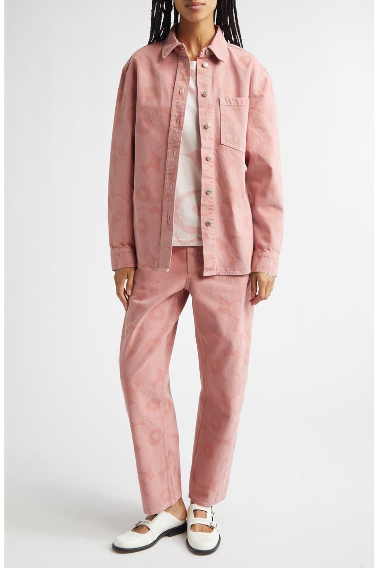 Maridenim Vaihe Unikko Denim Shirt Jacket, Alternate, color, LIGHT PINK