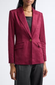 Ramy Brook Marilyn Faux Suede Blazer