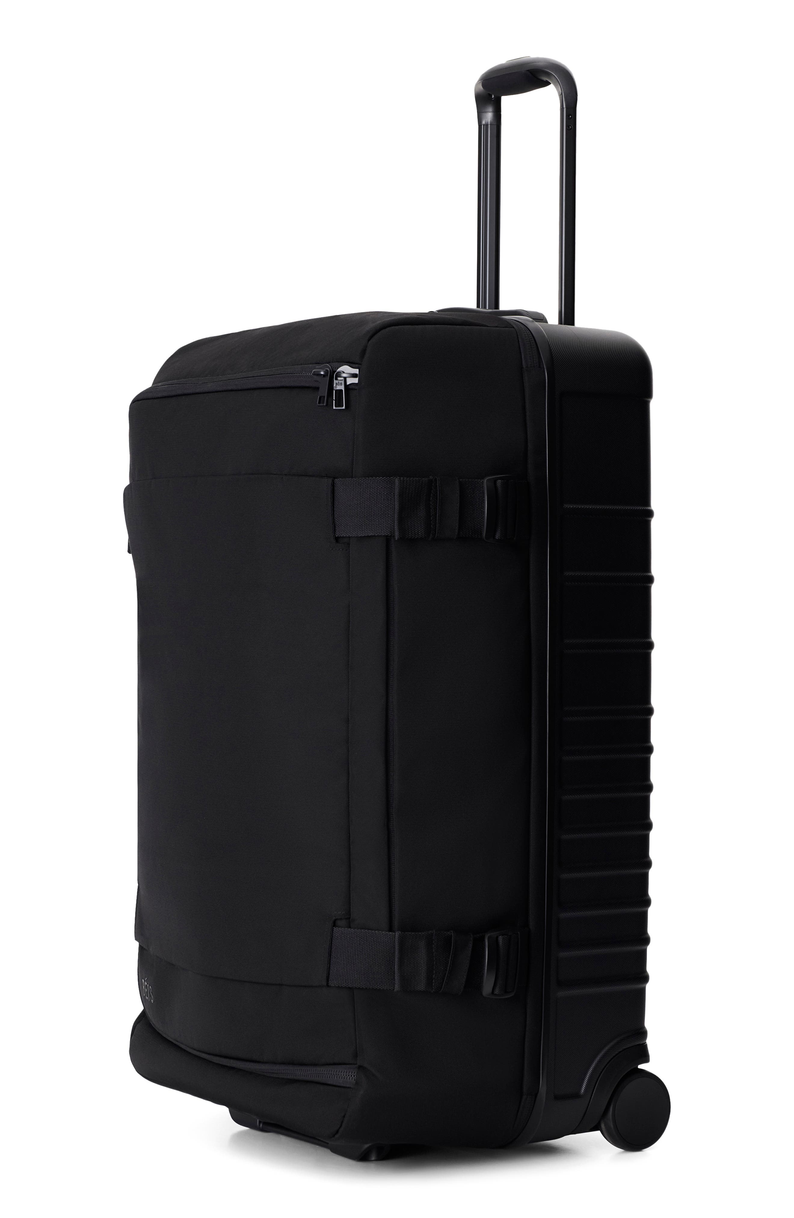 Béis The Pro Rolling Duffle Check-In, Alternate, color, Black