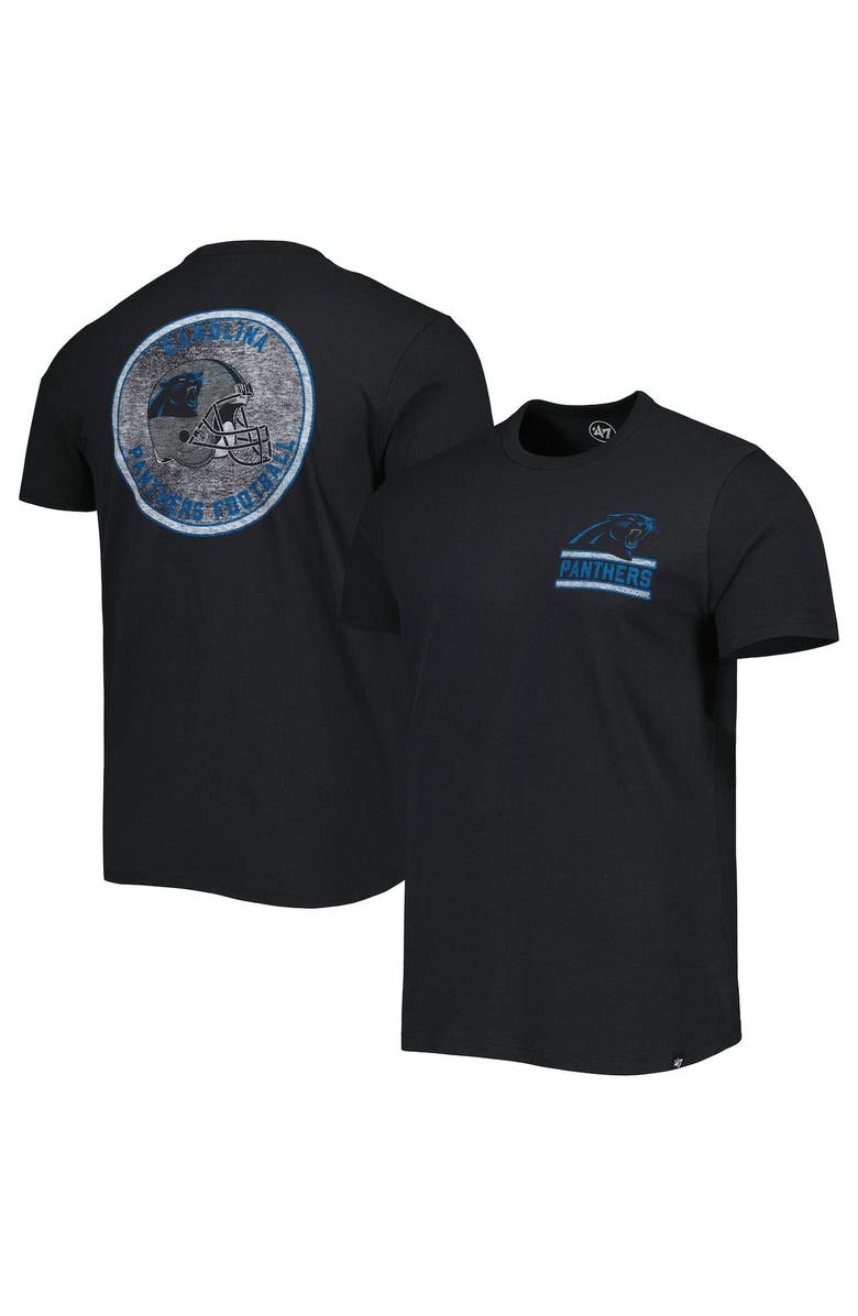 '47 Men's '47 Black Carolina Panthers Open Field Franklin T-Shirt, Main, color, Black