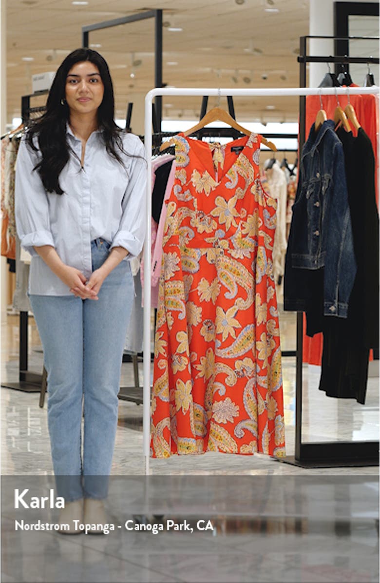 Floral Tie Back Midi Dress, sales video thumbnail