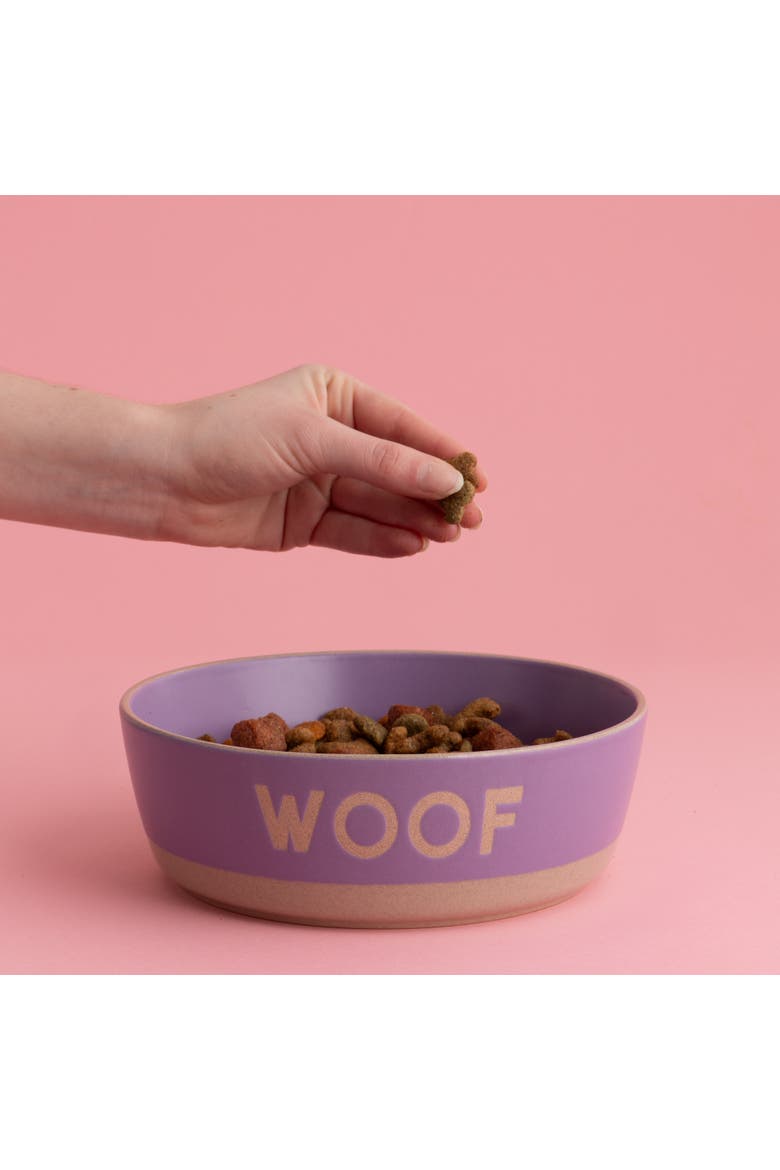 Woof Dog Bowl, 7.9 Inch, 44oz, Alternate, color, Purple