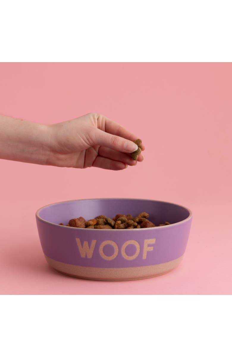 MASON CASH Woof Dog Bowl, 7.9 Inch, 44oz, Alternate, color, Purple