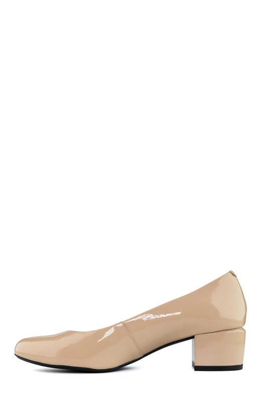 Marc Joseph New York Broad St 2.0 Patent Leather Pump, Alternate, color, Nude Soft Patent