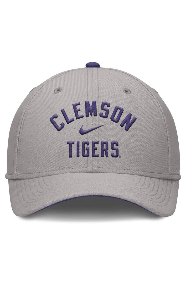 Nike Men's Nike Gray Clemson Tigers Rise Prep Performance Flex Hat, Alternate, color, Gray