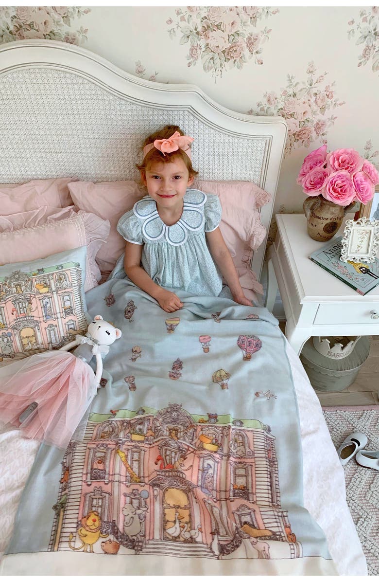 ATELIER CHOUX Monceau Mansion Cashmere & Wool Blanket, Alternate, color, 