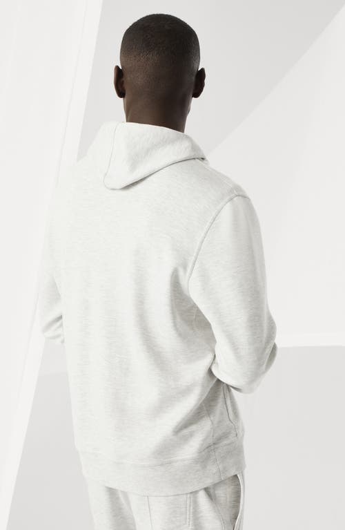 Brunello Cucinelli Cashmere-terry Cotton Zip-up Hoodie In Pearl Grey