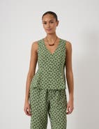 Hush Sybil V-Neck Air Flow Godet Top