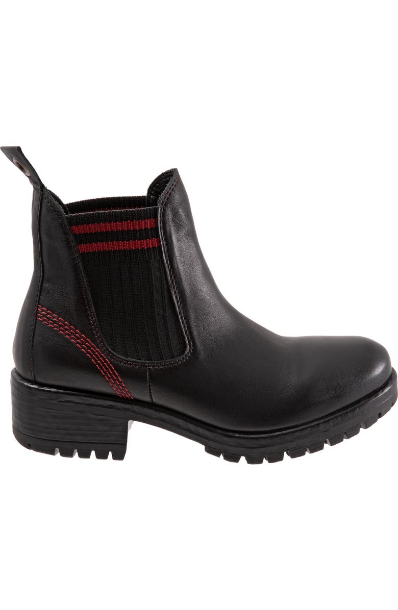 Bueno Florida Chelsea Boot, Alternate, color, Black/ Red Knit