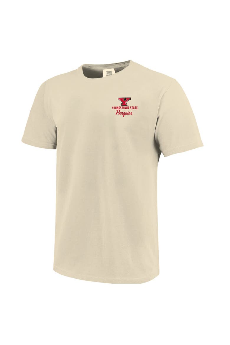 Men's Cream Youngstown State Penguins Comfort Colors Mascot Overlay T-Shirt, Alternate, color, Cream