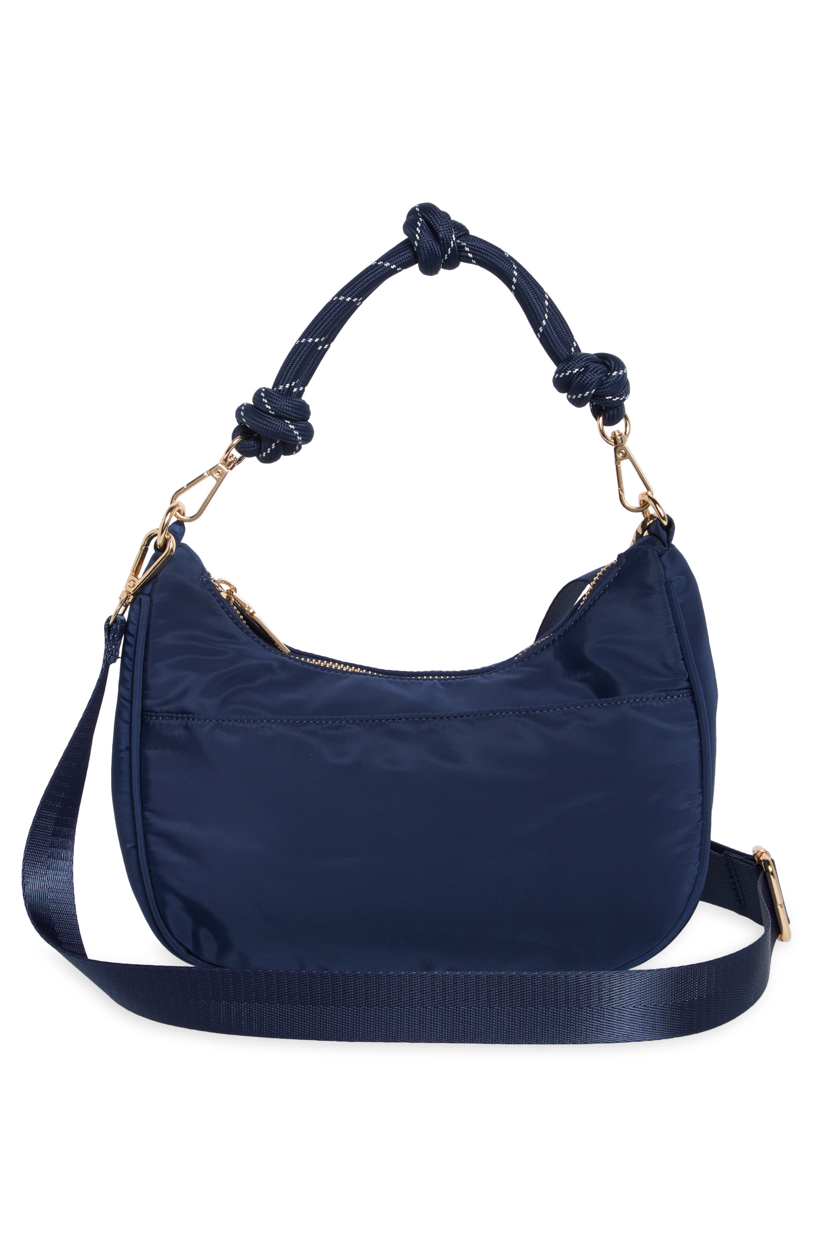 Nylon Hobo Crossbody Bag, Alternate, color, BLUE
