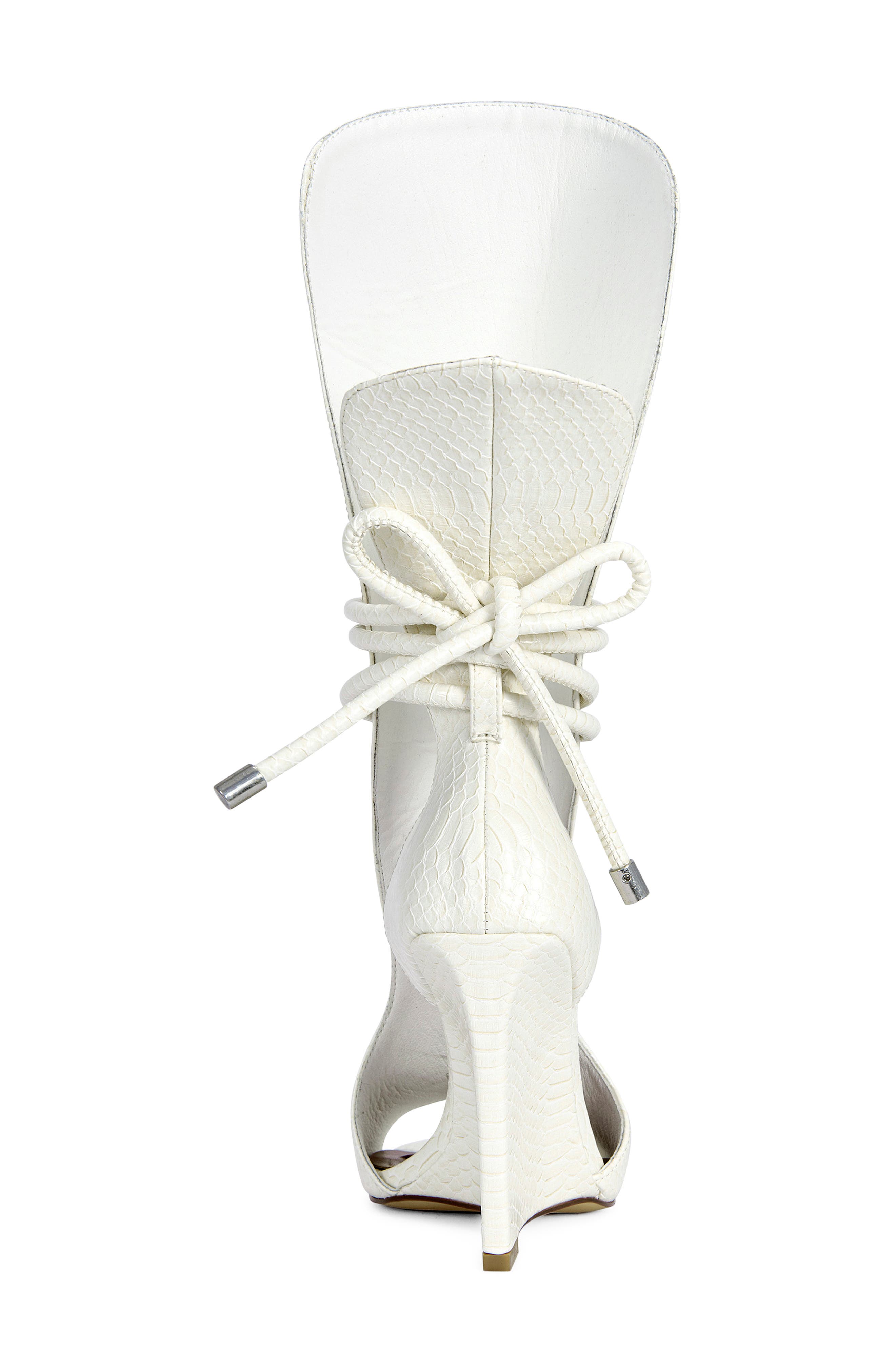 AZALEA WANG Douma Wedge Sandal, Alternate, color, White