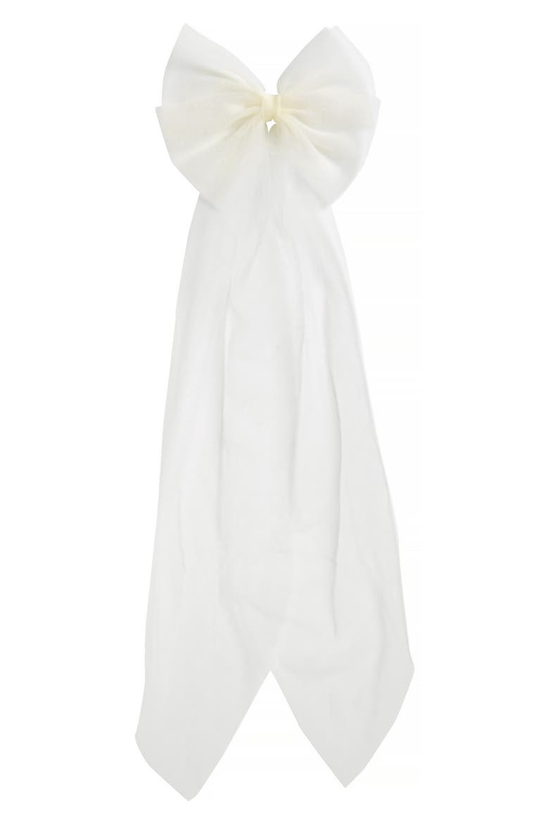 James Tulle Bow, Main, color, IVORY