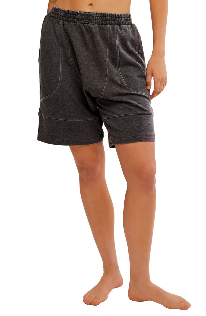 Free People Don't Wait Up Lounge Shorts, Main, color, 