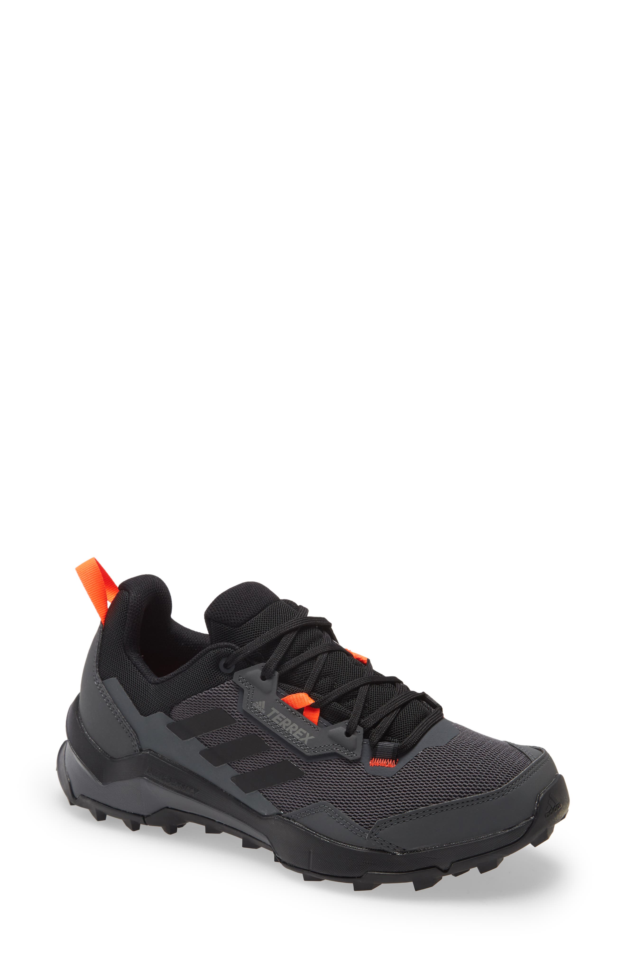 Terrex AX4 Primegreen Hiking Shoe, Main, color, GREY SIX/ SOLAR RED